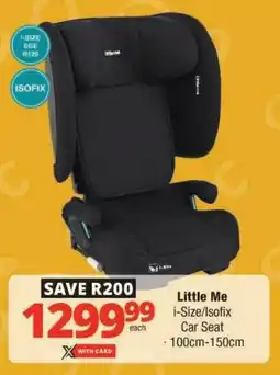 Checkers Little Me i-Size/ Isofix Car Seat offer