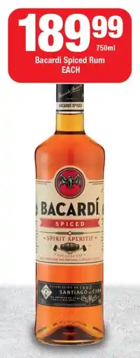 OK Liquor Bacardi Spiced Rum offer