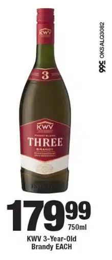 OK Liquor KWV 3-Year-Old Brandy offer