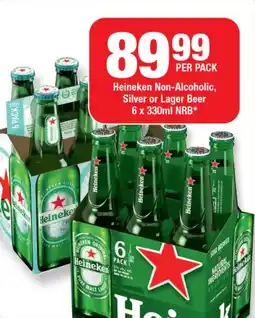 OK Liquor Heineken Non-Alcoholic, Silver or Lager Beer NRB offer