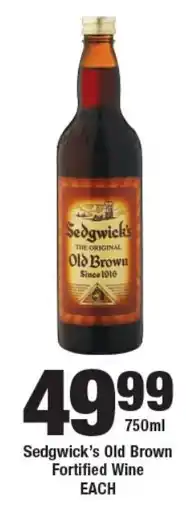 OK Liquor Sedgwick's Old Brown Fortified Wine offer