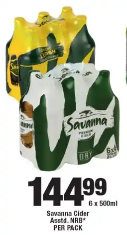 OK Liquor Savanna Cider Asstd. NRB offer