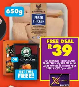 FoodWorld Farmbest fresh chicken braai pack offer