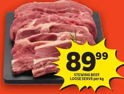 FoodWorld Stewing beef loose serve offer