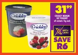 FoodWorld Crickley medium fat yoghurt offer