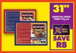 FoodWorld Renown red/ smoked viennas offer