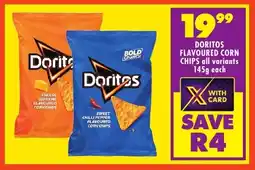 FoodWorld Doritos flavoured corn chips offer