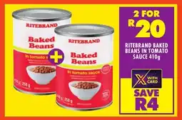 FoodWorld Ritebrand baked beans in tomato sauce offer