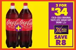 FoodWorld Coca-cola original taste less sugar soft drink offer