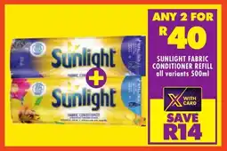 FoodWorld Sunlight fabric conditioner refill offer