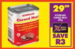 FoodWorld Ritebrand corned meat offer