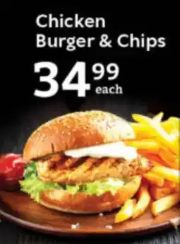 Oxford Freshmarket Chicken Burger & Chips offer