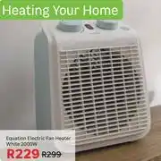 Leroy Merlin Equation Electric Fan Heater White 2000W offer