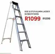 Leroy Merlin Rise 6 Step Alumin Ladder SS 180cm 150Kg offer