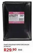 Leroy Merlin Hamiltons 2m x 3m 50 Micron Plastic Drop Sheet offer