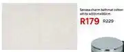 Leroy Merlin Sensea Charm Bath Mat Cotton White W50cm x L80cm offer