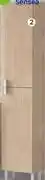 Leroy Merlin Sensea Easy Bathroom Cabinet Column With 2 Doors Oak offer