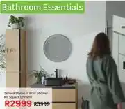 Leroy Merlin Sensea Studio In Wall Shower Kit Square Chrome offer