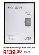 Leroy Merlin Inspire Frame Design Black 30 x 40cm offer