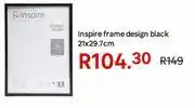 Leroy Merlin Inspire Frame Design Black 21 x 29.7cm offer