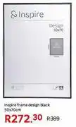 Leroy Merlin Inspire Frame Design Black 50 x 70cm offer