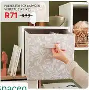 Leroy Merlin Spaceo Vegetal Polyester Box L 31 x 31 x 31 offer