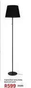 Leroy Merlin Inspire Floor Lamp Metal Black E27 Junon offer