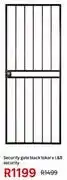 Leroy Merlin Security Gate Black Tokara L&B Security offer