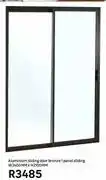 Leroy Merlin Aluminium Sliding Door Bronze 1 Panel Sliding-W2400mm X H2100mm offer