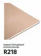 Leroy Merlin Gypsum Ceiling Board-6.4mm X 1.2m X 3m offer