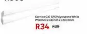 Leroy Merlin Cornice C30 XPS Polystyrene White-W30mm X D30mm X L2000mm offer
