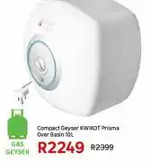 Leroy Merlin Kwikot Prisma Over Basin Compact Geyser-10L offer