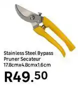 Leroy Merlin Stainless Steel Bypass Pruner Secateur-17.8cm X 4.8cm X 1.6cm offer