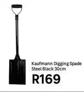 Leroy Merlin Kaufmann Digging Spade Steel Black 30cm offer