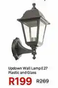 Leroy Merlin Updown Wall Lamp 27 Plastic And Glass offer