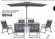 Leroy Merlin Promo Doma 6 Piece Dining Set Dark Grey-150cm X 80cm offer