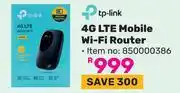 Game TP-Link 4G LTE Mobile WiFi Router offer