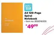 Game Pen + Gear A4 120 Page Spiral Notebook offer