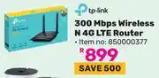 Game TP-Link 300 Mbps Wireless N 4G LTE Router offer