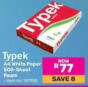 Game Typek A4 White Paper 500 Sheet Ream offer