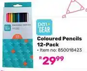 Game Pen + Gear Coloured Pencils 12 Pack offer