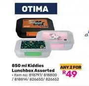 Game Otima 850ml Kiddies Lunchbox Assorted-For 2 offer