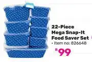 Game Otima 22 Piece Mega Snap It Food Saver Set offer