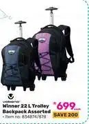 Game Volkano Winner 22L Trolley Backpack Assorted-Each offer
