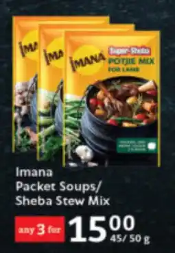 Oxford Freshmarket Imana Packet Soups/ Sheba Stew Mix offer