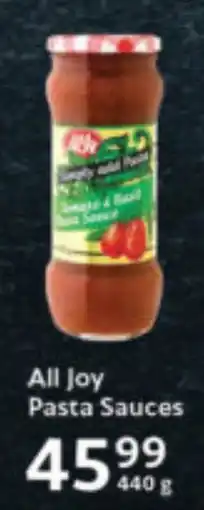 Oxford Freshmarket All Joy Pasta Sauces offer