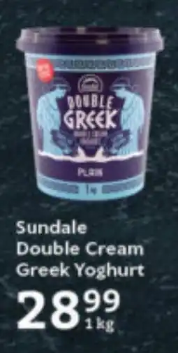 Oxford Freshmarket Sundale Double Cream Greek Yoghurt offer