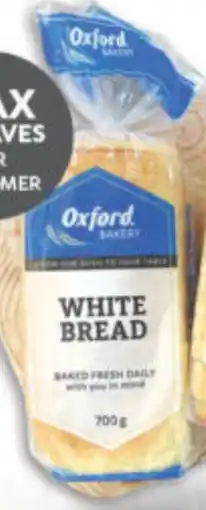 Oxford Freshmarket Oxford Sliced/ Unsliced White Bread offer