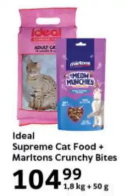 Oxford Freshmarket Ideal Supreme Cat Food + Marltons Crunchy Bites offer