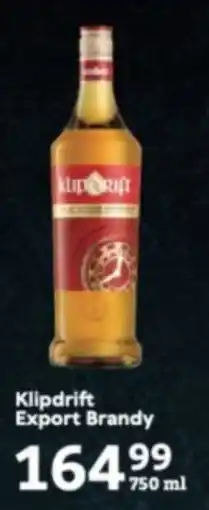 Oxford Freshmarket Klipdrift Export Brandy offer